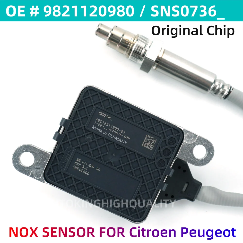 

5-PIN 9821120980 Nox Sensor For Citroen C3 C4 Berlingo Peugeot 208 308 3008 5008 Boxer 1.6 2.0 Bluehdi
