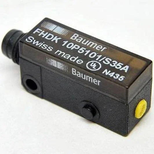 Sensor Fotoelétrico Original Baumer FEDK 10P5101/S35A Suíça, Novo de Fábrica, 1 Ano de Garantia, PLC