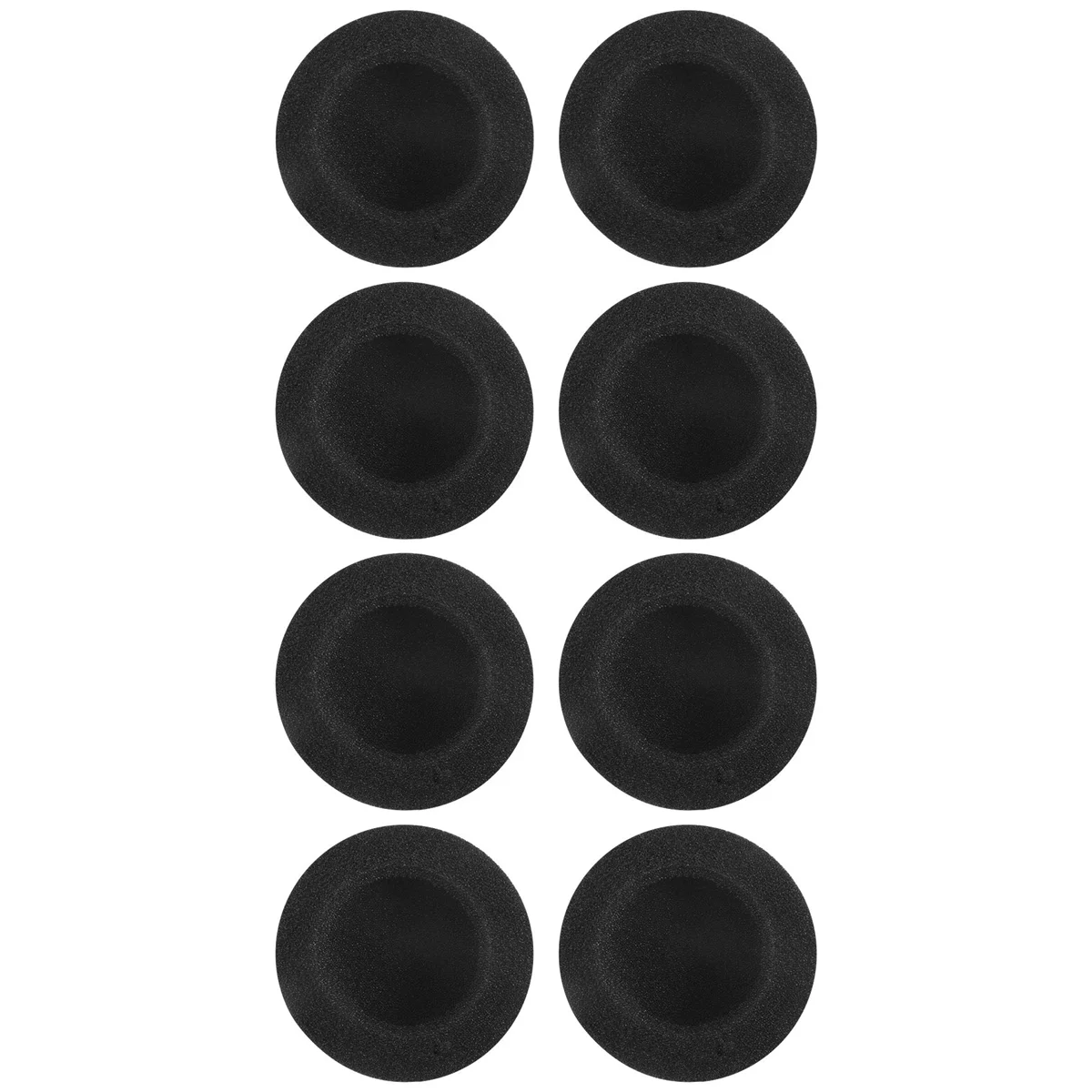 4 pares de fundas de almohadillas de repuesto para auriculares de 55 mm, color negro