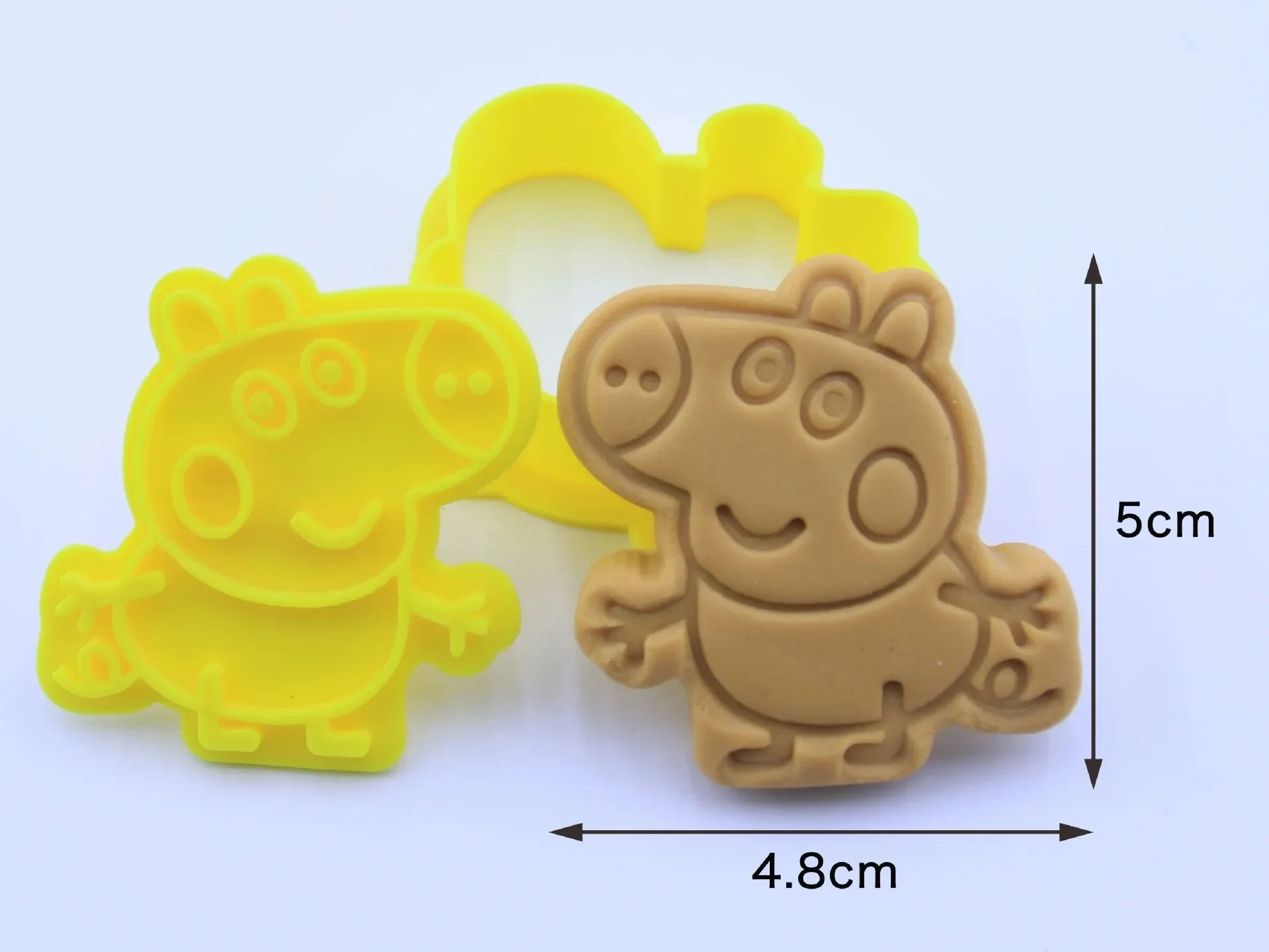 Peppa Pig Cartoon Cookie Mold Stereoscopic Household Cookie Grinder Tipping Sugar Diy Making Moulds Baking Tools Halloween Gift