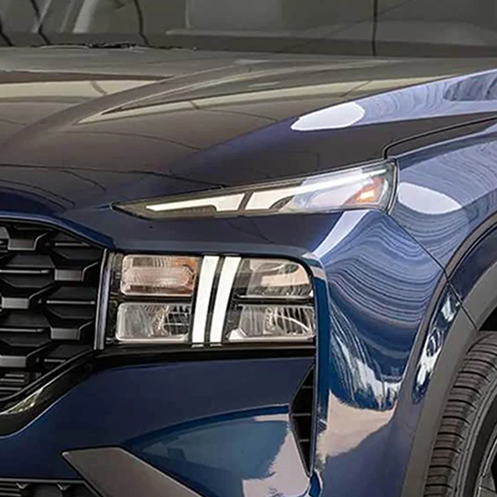 Car Headlight Shell Transparent Lampshade Headlamp Cover Lens Plexiglass For Hyundai Santafe (Overseas Version) 2020 2021-2022