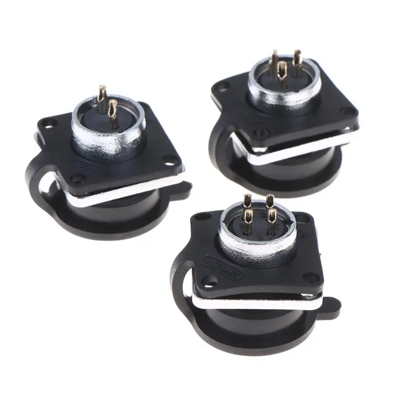 Aviation Connector Set With Metal Shell And Multiple Pins For Industrial Wiring DIY Electronic Projects Audio Equipment Use