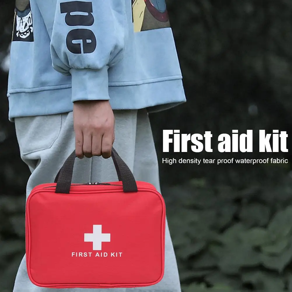 First Aid Kit Bag Empty First Aid Storage Box Small First Aid Bag First Aid Hard Shell Case for Household Outdoor Travel Camping
