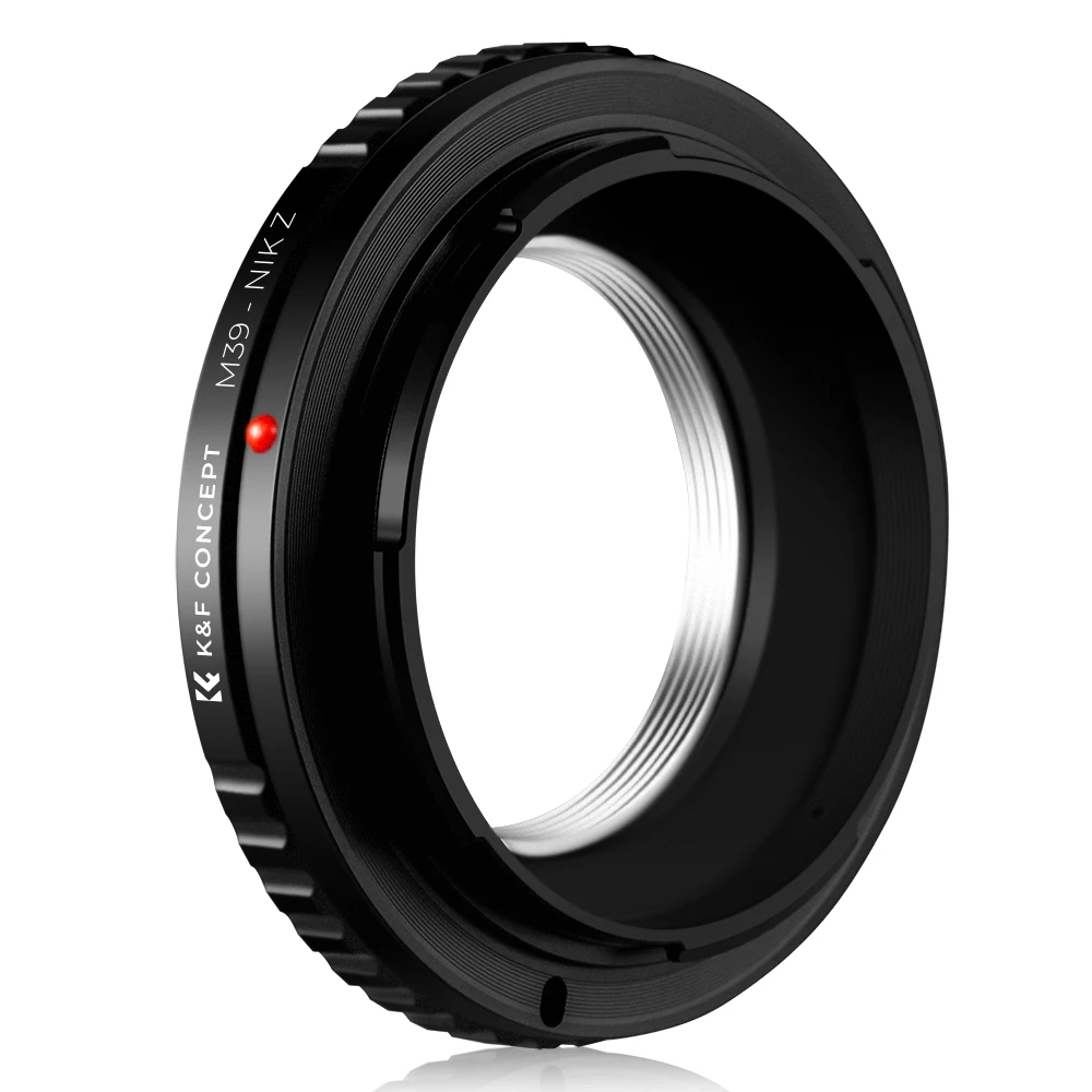 K&F Concept M39-NIK Z Lens Adapter for Leica M39 Mount Lens to Nikon Z Mount Camera Zfc Z30 Z50 Z5 Z6 Z6II Z7 Z7II Z8 Z9