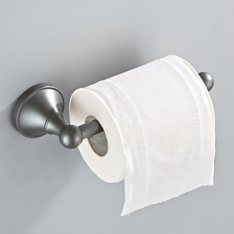 

Серый аксессуары для ванной комнаты, держатель для бумажных полотенец, античная медь, простой рулонный стержень, держатель для туалетной бумаги в европейском стиле