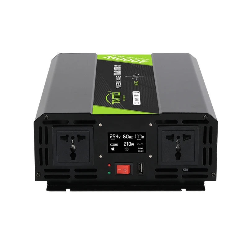 Factory Sale 2000W Power Inverter DC 12V 24V 48V to AC220V 230V 240V 110V 120V Pure Sine Wave Inverter view 5