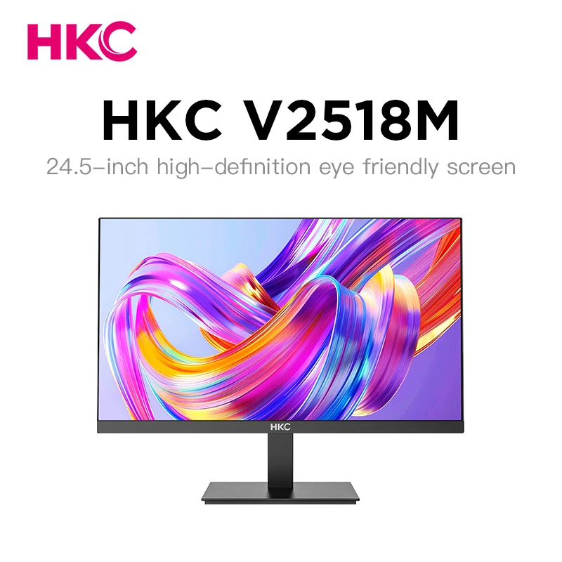 

HKC V2518M 24.5" 100Hz VA Monitor - Flicker-Free Eye Care Low Blue Light 3-Side Micro Border for Gaming Office