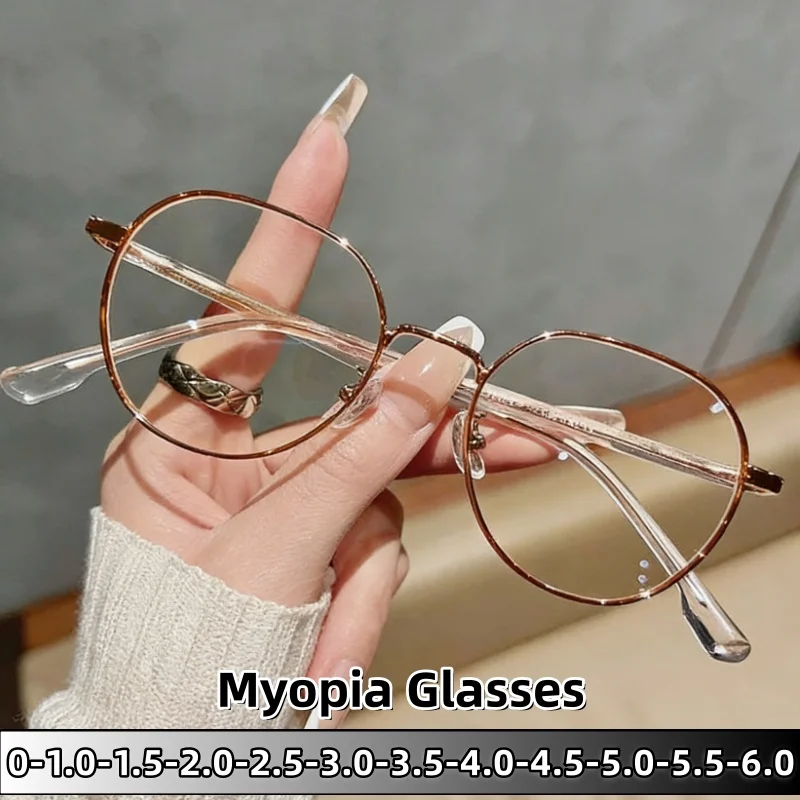 

Women Nearsighted Glasses Anti Blue Light Eyewear Classic Design Optical Myopia Glasses Diopter Eyeglasses Diopter 0 To -6.0