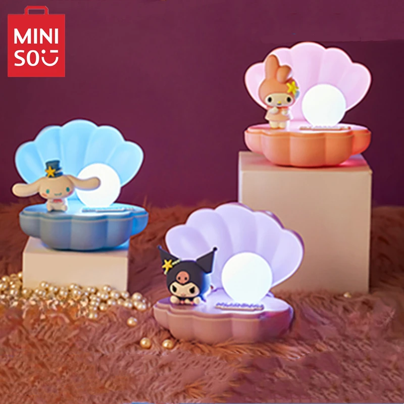 

MINISO Sanrio серия океанских сокровищ светодиодная Ночная лампа Милая коричная курол оболочка окружающая фотография детская игрушка подарок на день рождения