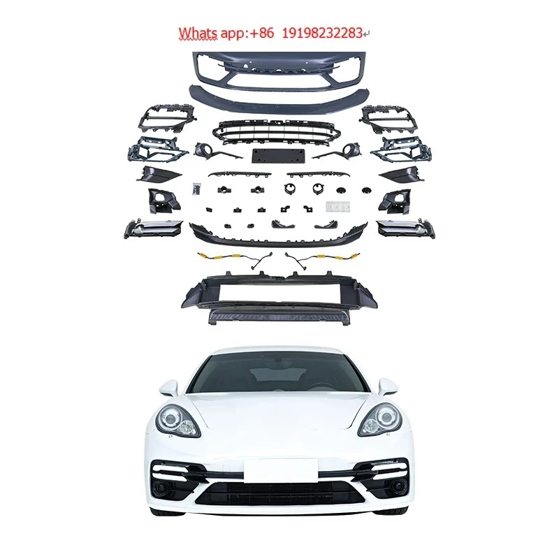 

For Porsche Panamera 2009-2013 Bodykit Car 970 Upgrade 971 TurboS Style Body Kit Front Bumper Upgrade & Modification Direct Fit