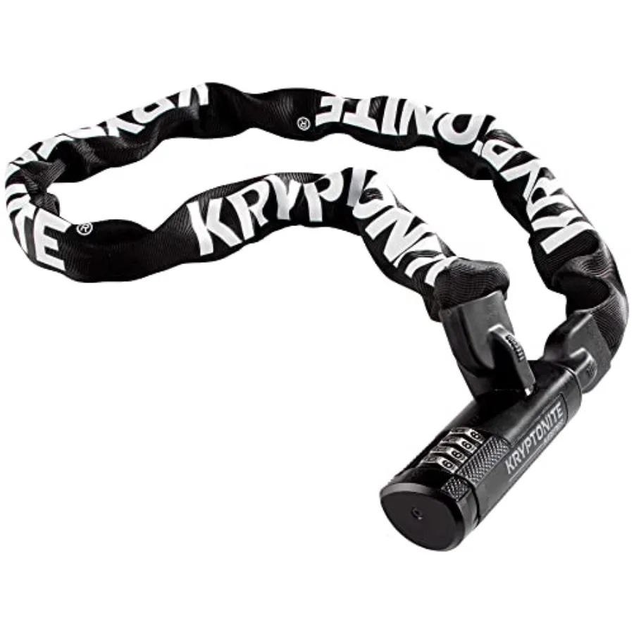 

Heavy duty 4foot long 7mm steel chain bike lock with 4digit resettable combination for secure antitheft protection on ebikes sc