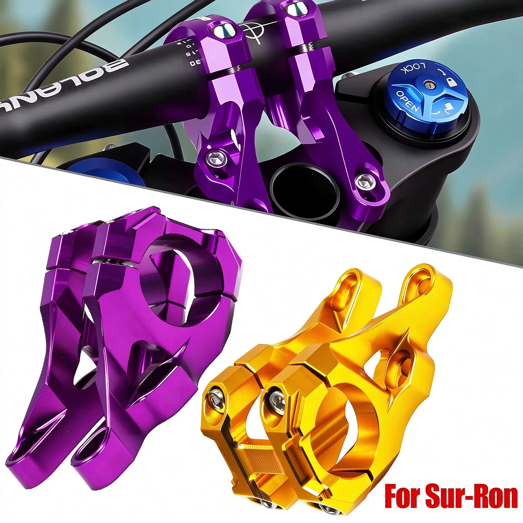 Electric Dirt Bike 31.8mm CNC Direct Mount Stem Motocross Fork Handlebar Parts For SurRon Light Bee X S L1E Talaria Sting MX3 X4