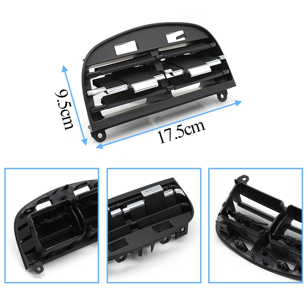 M156 Car Rear AC Vent Assembly Grille Outlet Cover Panel Slider Clip Repair Kit For Maserati Quattroporte 2013-2020 670011357