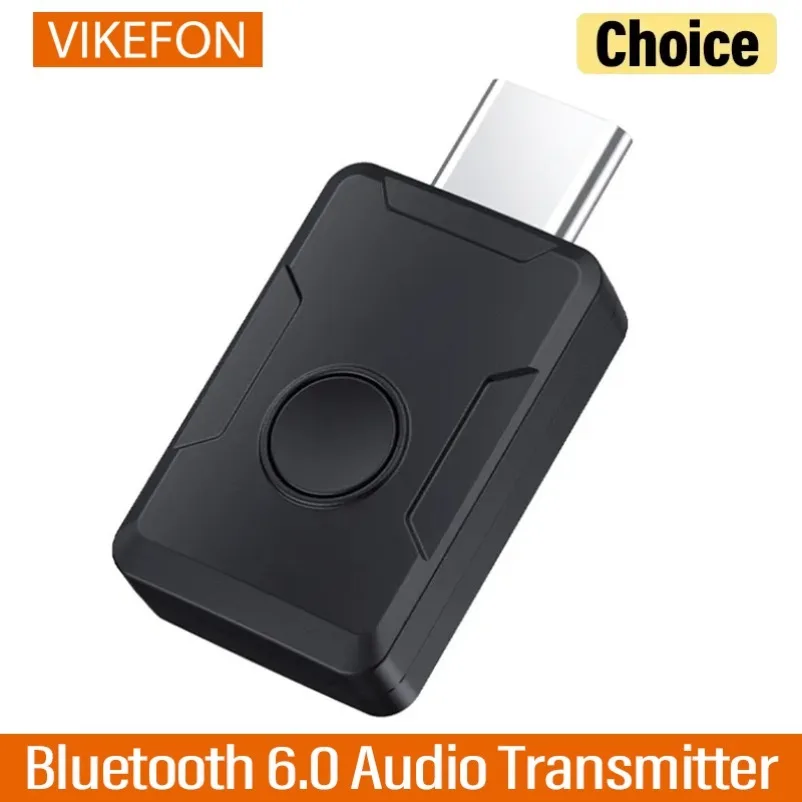 Bluetooth 6.0 Type-C Audio Transmitter LE Audio Auracast One-to-Many Broadcast USB Wireless Audio Adapter For Stereo Headphones
