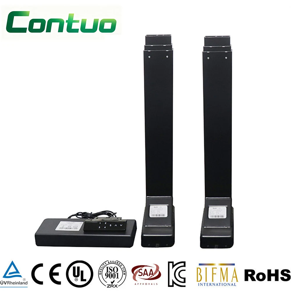 Custom 3-Stage Telescopic Lifting Column 24V 800N 40mm/s Fast Linear Actuator for Commercial Ergonomic Desk Manufacturer