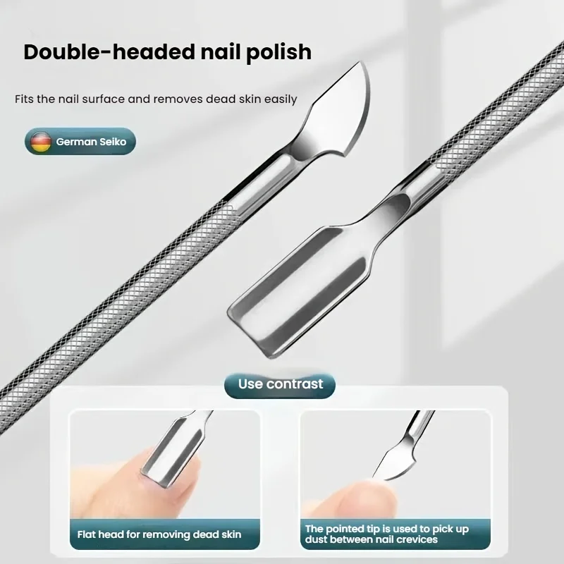 3 قطعة الفولاذ المقاوم للصدأ مسمار أداة مجموعة مقص الجلد الميت تقشير البشرة الكالس التشذيب مسمار المقص الصلب مخروط ملف الأظافر مجموعة #5