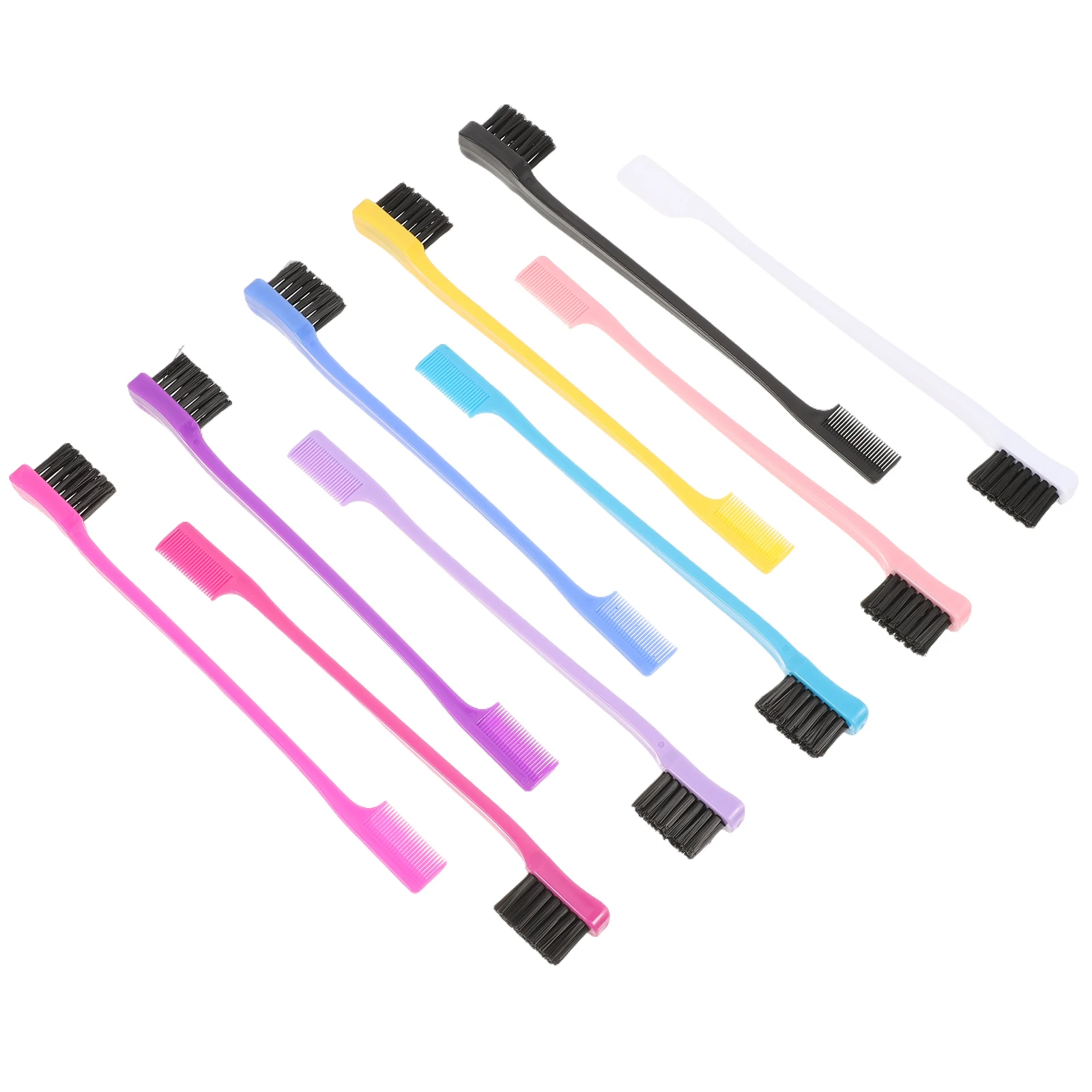 10-teiliger Kamm mit zwei Werkzeugen, Augenbrauen-Haarpflege, Rand, Make-up, Augenbrauen, Wimpernbürste, Bürste, Kämme, Zubehör