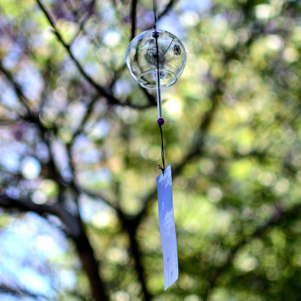 Garden Wind Bell Japan Wind Chimes Handmade Glass Furin Spa Kitchen Office Decor japanese room decor For Home Decoration Party
