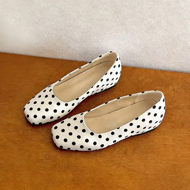 

Retro Women's Mary Jane Shoes Exquisite Square Head Casual Shoes for Woman Fashion Flat Ballet Shoe Designer Shoes Zapatos Mujer