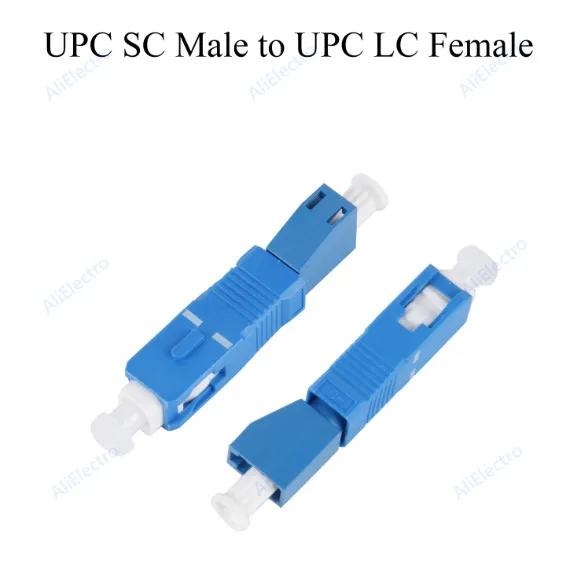 40pcs Fiber Optic Adapter APC/UPC FC/LC/SC/ST Male/Female to UPC LC/SC/FC/ST Female Hybrid Connector Single-mode Converter