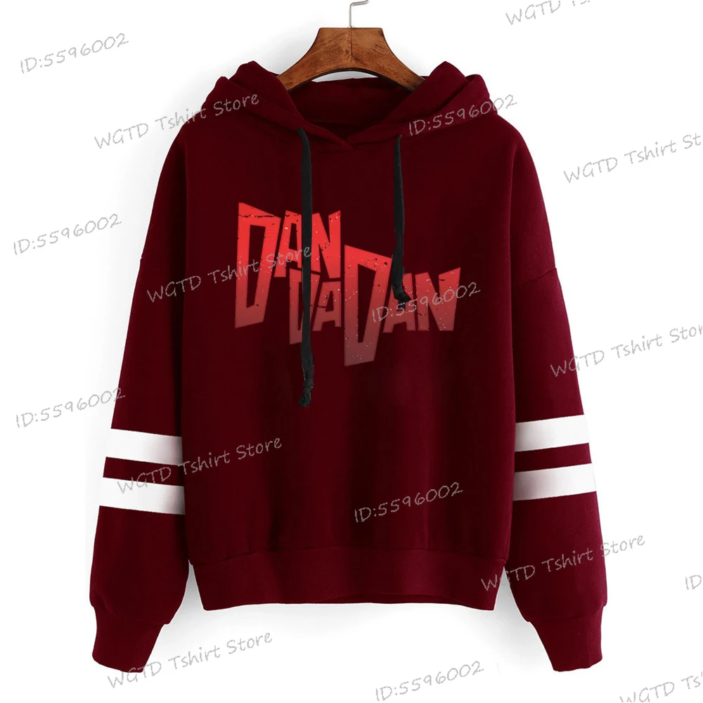 

Anime Sweatshirts For Women Men Harajuku Fashion Dandadan Letter Hoodies Loose Long Sleeve Streetwear Dandadan Okarun Hooded