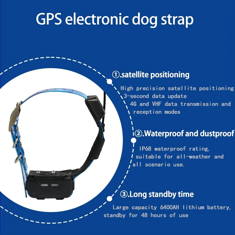 MSESEEK ArcticTech Pioneer GPS Pet Tracker Android 4G Navigator VHF Redundancy 15KM Operation ABS Material GPS GSM Positioning
