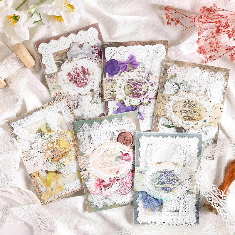 16pcs/lot Memo Pads Material Paper  vintage charm Journal Scrapbooking paper Card Background Decoration Paper