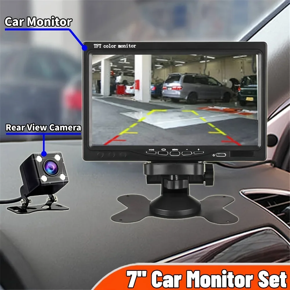 7-Inch Monitor Spare Camera Kit, for Trailers, Forklifts, Night Vision,with Parking Guide, Color Display, Forklift Camera System