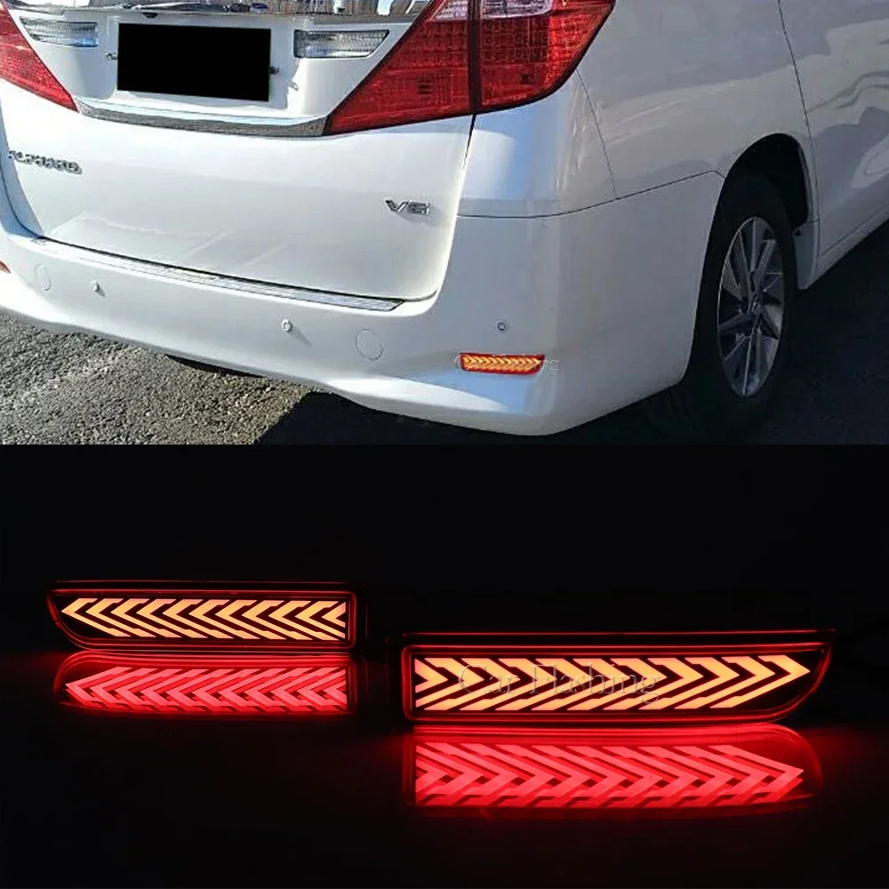 

New！ LED Rear bumper reflector light tail brake stop light rear fog lamp for Toyota Avensis Alphard Estima RAV4 Gaia PREVIA IPSU