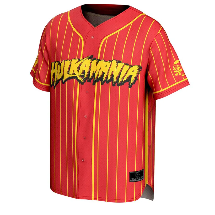 

Men's Red Hulk Hogan Hulkamania Baseball T-Shirt Is Simple Stylish Loose And Breathable Suitable For Outdoor Sports And Fitness