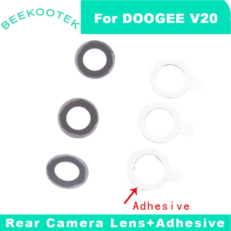 

NewOriginal DOOGEE V20 Rear Back Camera Lens Glass Cover With Adhesive Repair Replacement Accessories Parts For DOOGEE V20 Phone