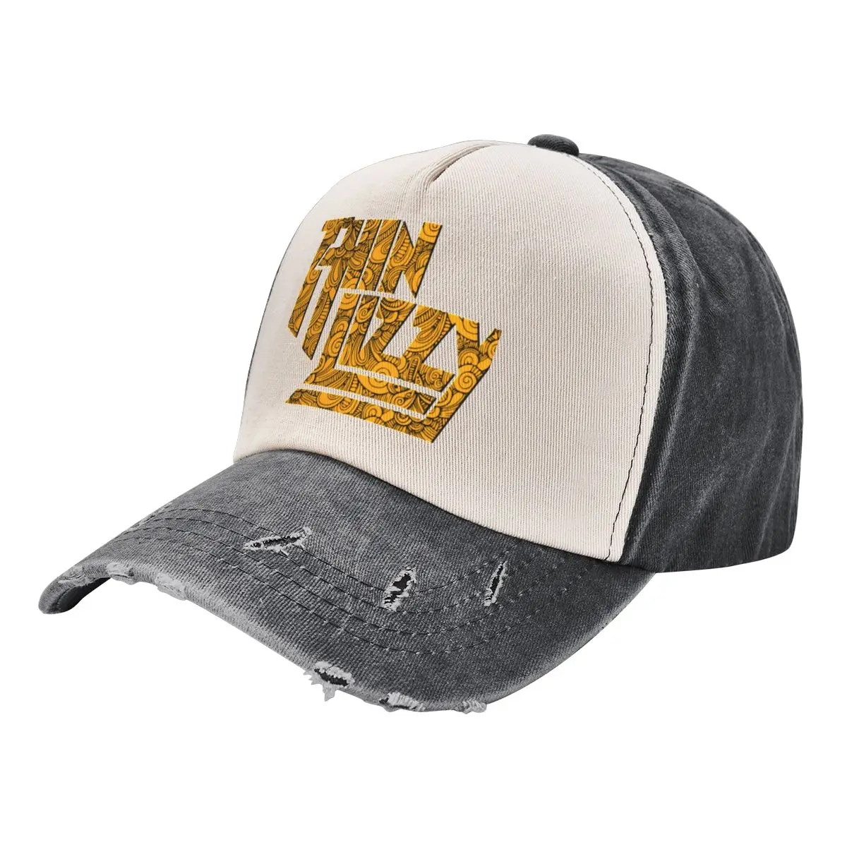

Thin Lizzy text Baseball Cap Hat Man For The Sun Elegant Women's Hats Men's