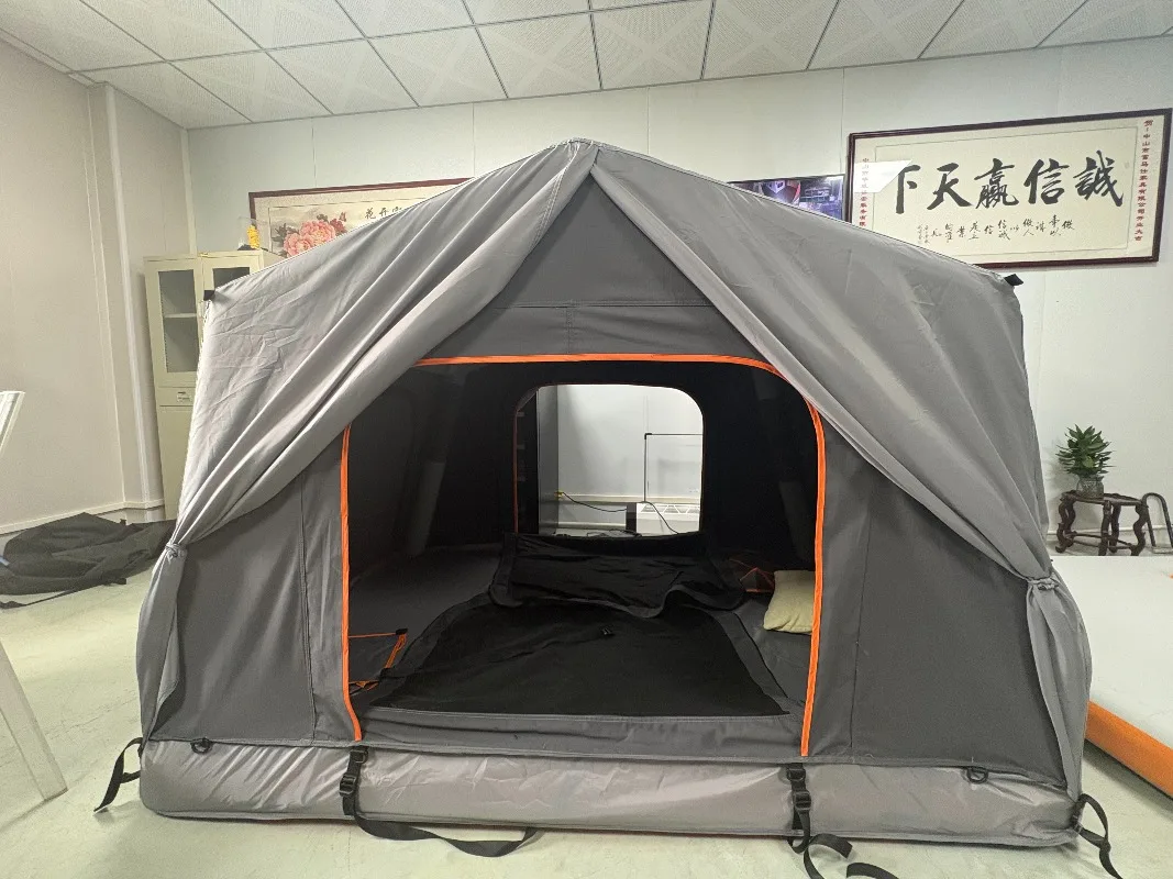 Car Roof Camping Trailer Hard Shell Roof Tent Aluminium Alloy Quick Automatic Opening for Outdoor Vehicles Pickup Trucks