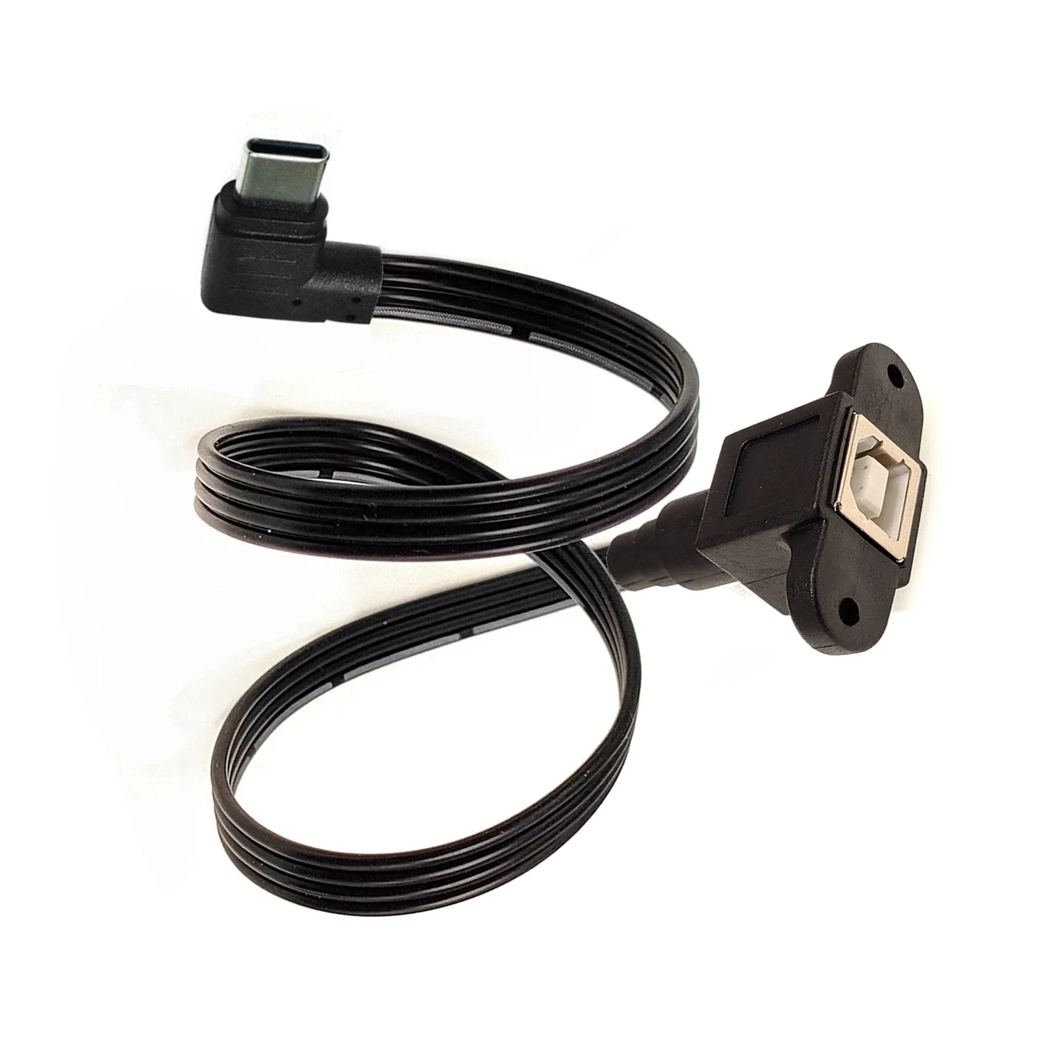 0.1M 0.2M Type-C Android to USB Printing Square Port - B Mother with Screw Hole for Fixed MINI USB to Print Conversion