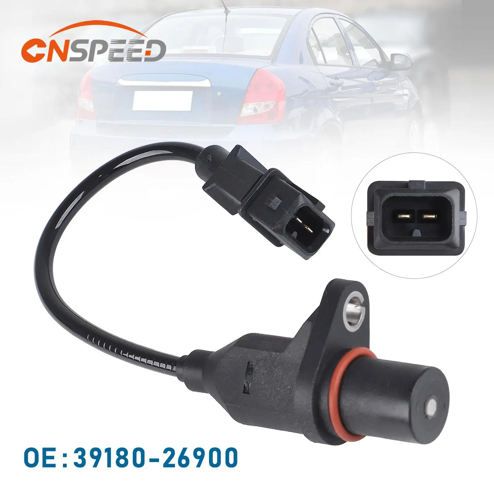 

CNSPEED 39180-26900 Crankshaft Position Sensor 3918026900 for Hyundai Accent 07-11 Kia Rio 06-11 Rio5 06-11 SU12973 Black ABS