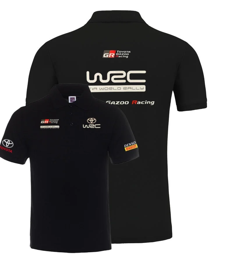 Мужская футболка с коротким рукавом 2026 Toyota GR Racing Le Mans WRC Racing – повседневная модная рубашка-поло – идеальный выбор для автолюбителей