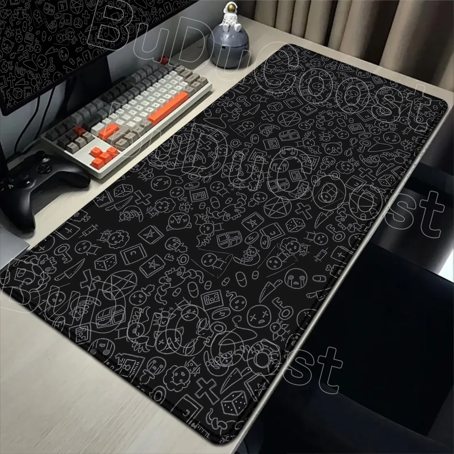 Many Picture Gaming The Binding of Isaac Mousepad Large XXL Mouse Mats Keyboard Pad Computer Accessories 900x400 Rubber Desk Mat