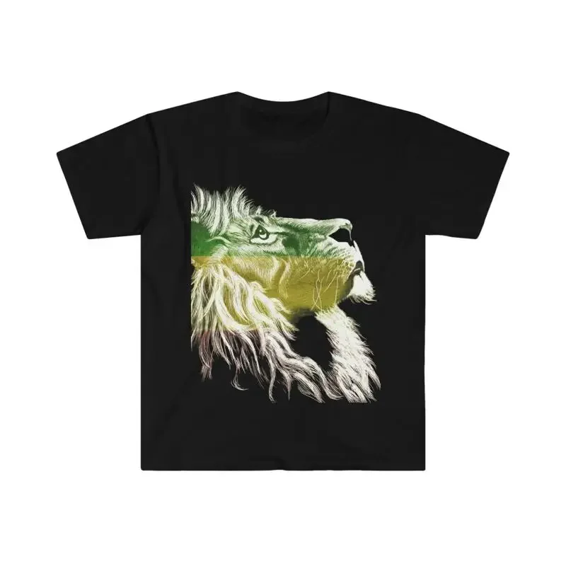 Softstyle T Shirt Rasta Reggae Lion Judah Marley