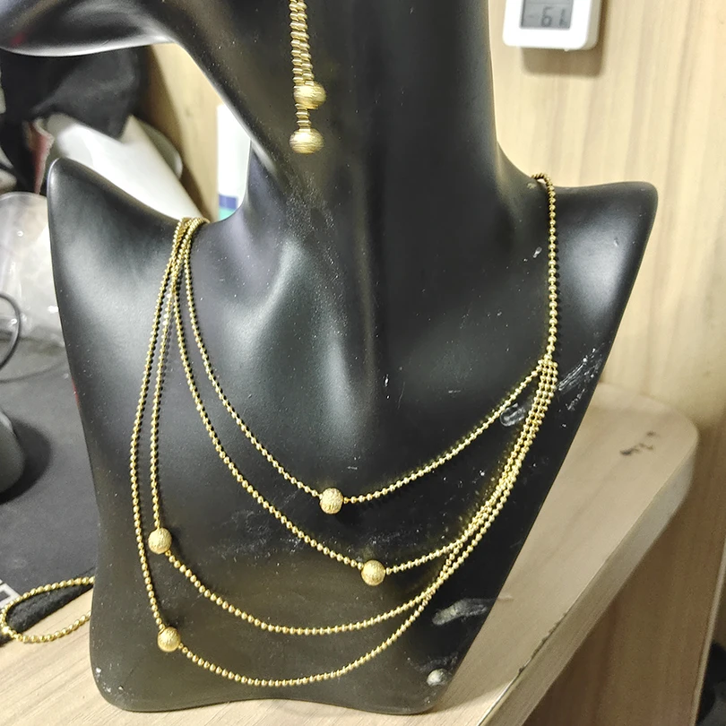Nigerian Wholesale Fashion African Beads Jewelry Set Nigeria Dubai Gold Color Jewelry India Bridal Jewelry Sets