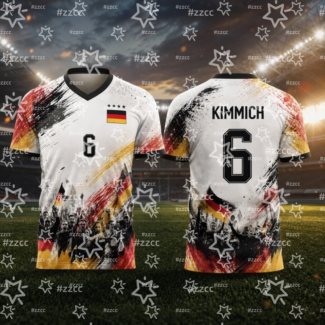 camisa-comemorativa-de-torcedor-kimmich-alemanha-2026-camisa-de-futebol-para-jogo-em-familia-camiseta-esportiva-masculina-de-verao-roupa-infantil-e-feminina-﻿