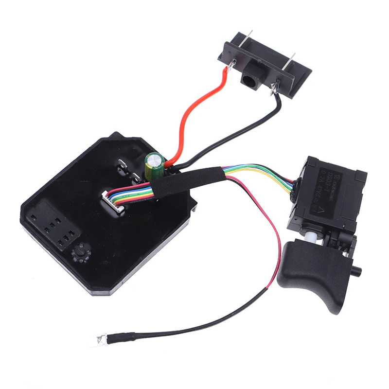 1Pc control board + 1Pc switch 18V 21V suitable for Dayi 2106 brushless machine electric wrench motherboard accessories