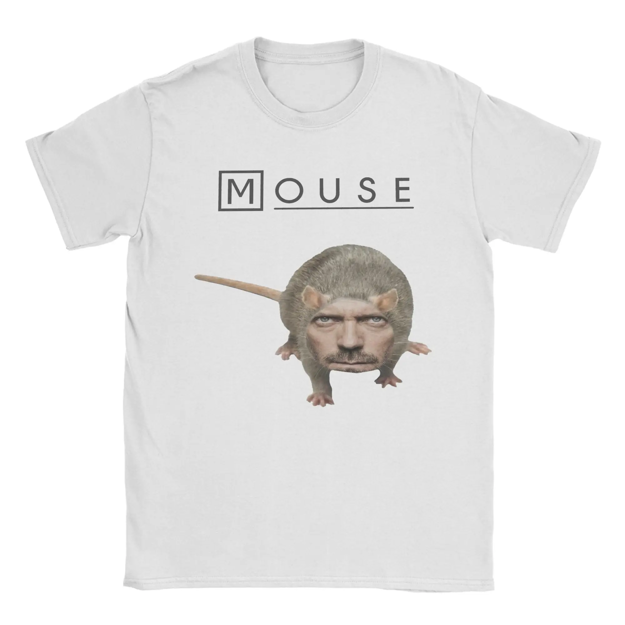 Men House Mouse MD T Shirt  100% Cotton Clothing Funny Short Sleeve Round Collar Tee Shirt Adult T-Shirt