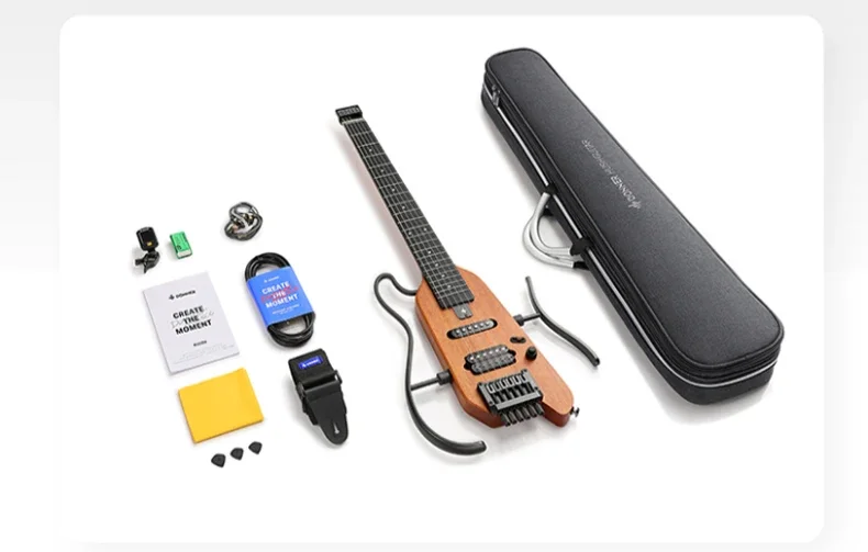 جيتار كهربائي محمول بدون رأس من Zero Design Rock Starter مقاس 38 بوصة تقنية قفل الجيتار الكهربائي