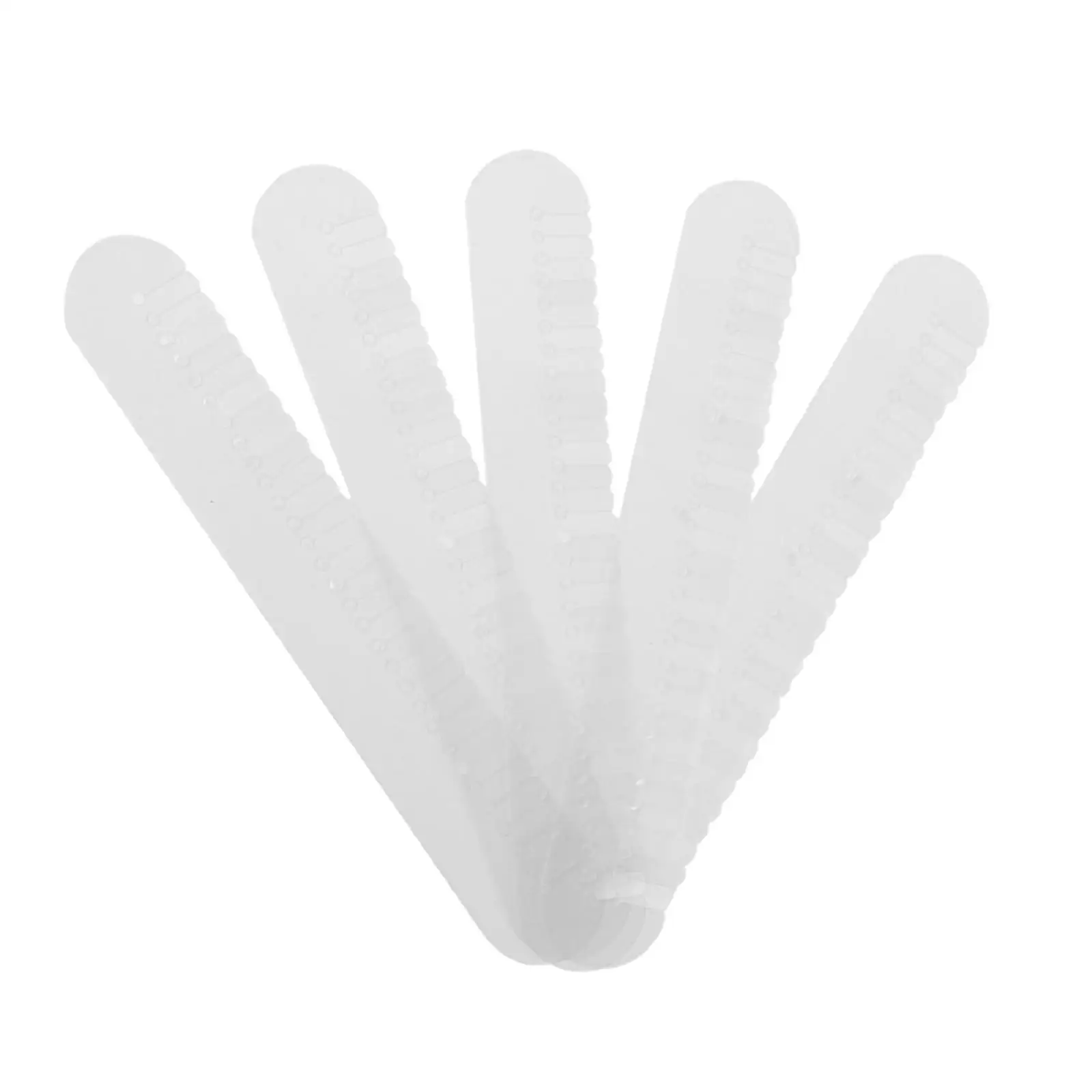 

5pcs Long Rectangle Clear Multi Hole Scalp Heat Strip for Fusion Glue