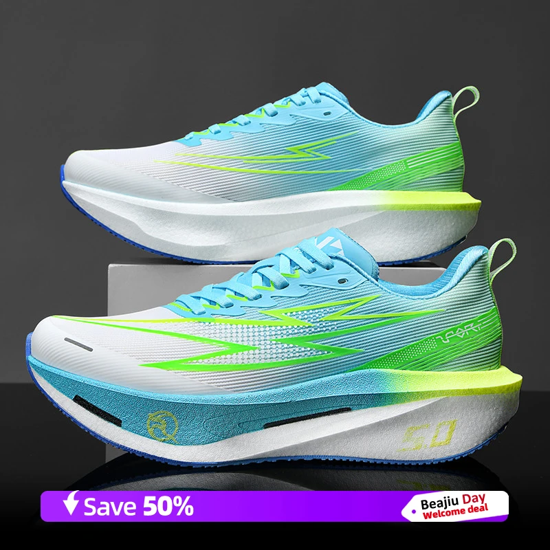

Running Shoes Men Carbon Plate Speciality Marathon Sports Breathable Lightweight Women's Comfortable Nonskid Leisure Sneakers