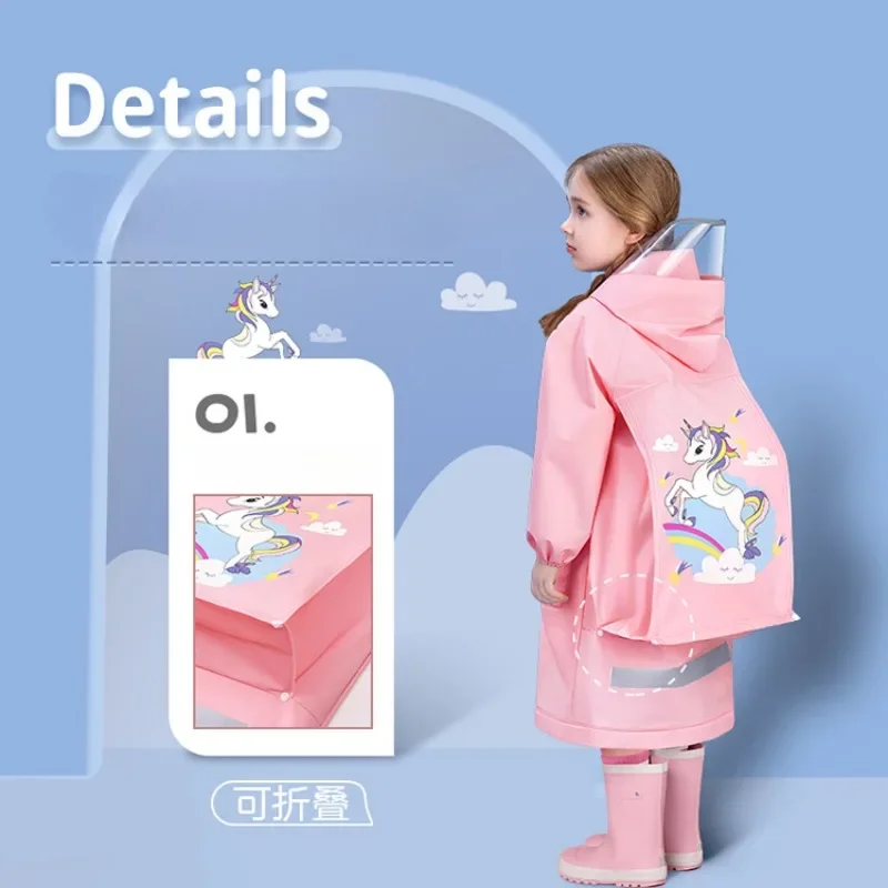 Schattige Polyester Baby Regenjas Outdoor Waterdichte Regenjas Kinderen Ondoordringbare Poncho Jongens Meisjes Regenjas