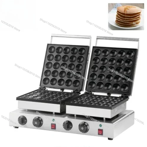 Commercial Double Head Dorayaki Baker Machine, 2600W Electric Souffle Pancake Maker for Mini Dutch Pancakes & Muffins