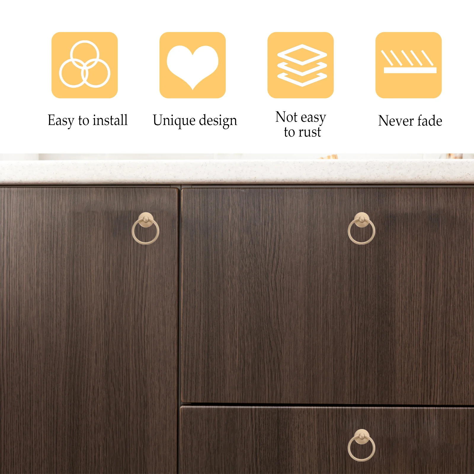 

10Pcs Zinc Alloy Cabinet Pull Bars Durable Solid Door Handles for Drawer Wardrobe Kitchen Furniture Drawer Knobs Furniture