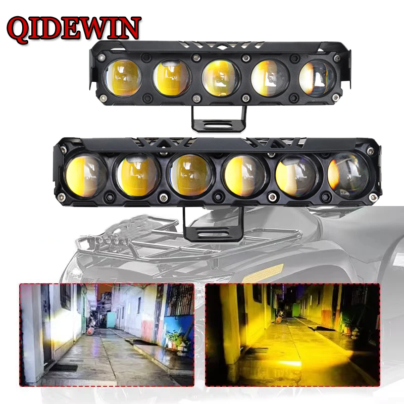 

Motorcycle LED Spotlight 5 Lens White Yellow Auxiliary Headlight 12V 24V Work Light Driving Fog Lamp For Car Truck ATV SUV 4WD