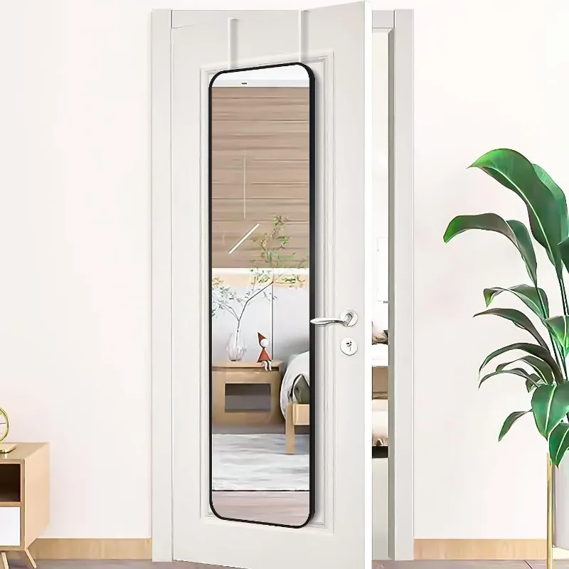 47x14 Mirror Rectangle Full Length Body Door Hanging Wall Mounted Aluminum Alloy Metal Frame HD Glass Dressing Make-up